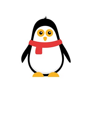 Affiche 8x10 personnalisée - Pingouin